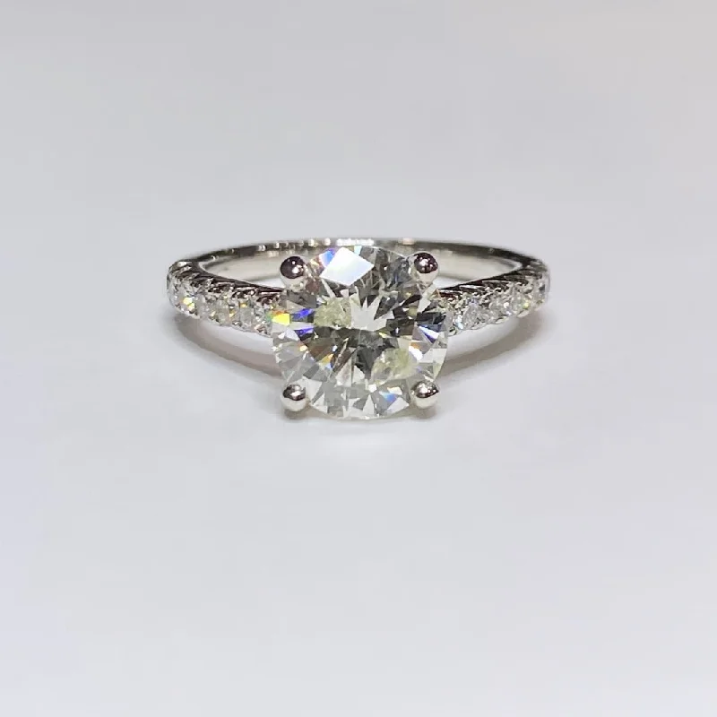 Women’s round diamond engagement rings-2.39tcw Diamond Engagement Ring