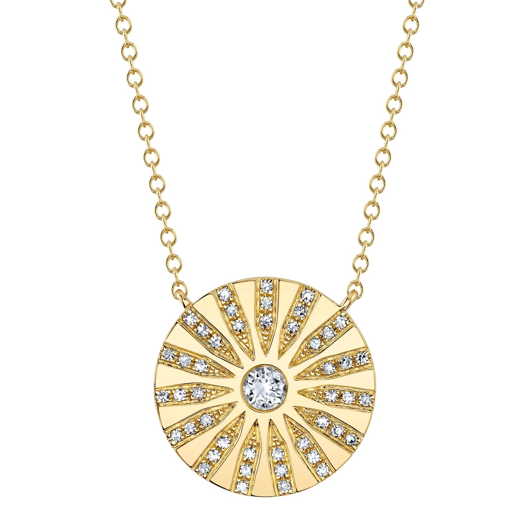 Women’s vintage-style necklaces-0.20ctw Diamond Circle Necklace