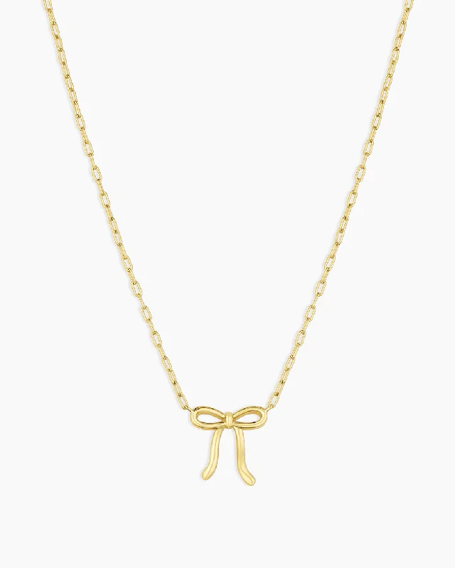 Women’s casual necklaces-Put a Bow on it Necklace