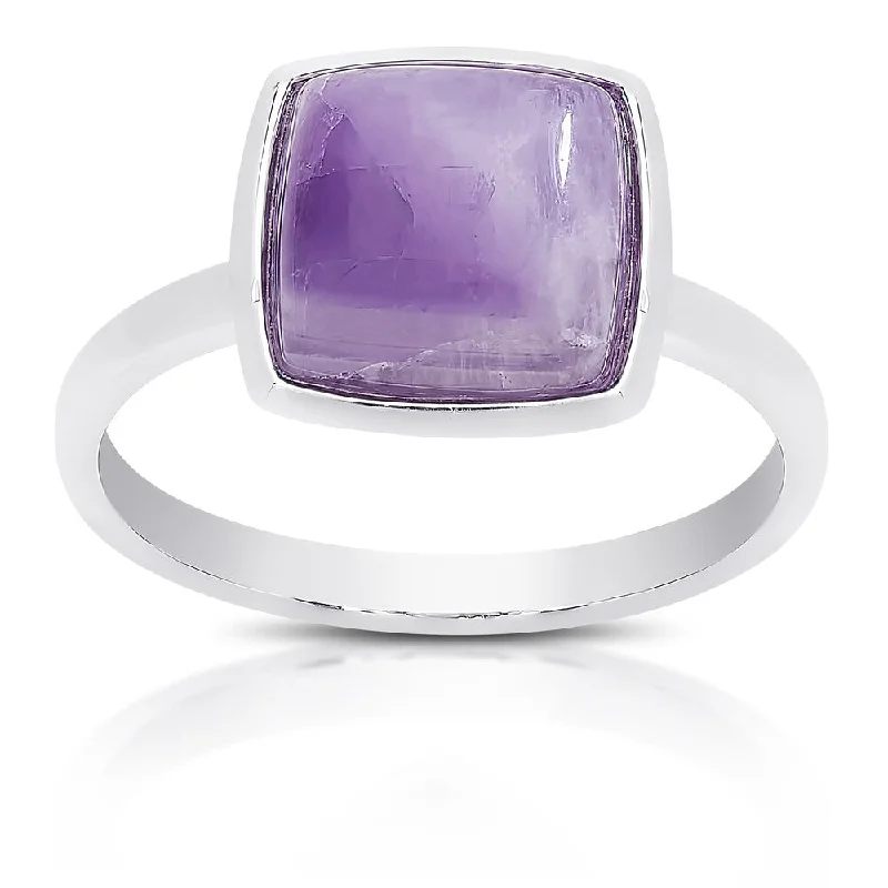 Women’s custom-made rings-Dolce Giavonna Sterling Silver Gemstone Cocktail Ring