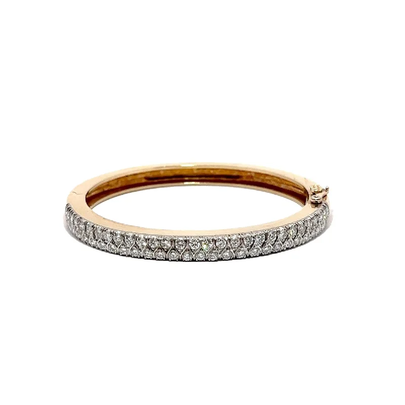 Women’s casual bracelets-Pre-Owned Diamond Bangle