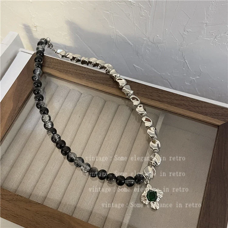 A Ice Split Beaded Necklace