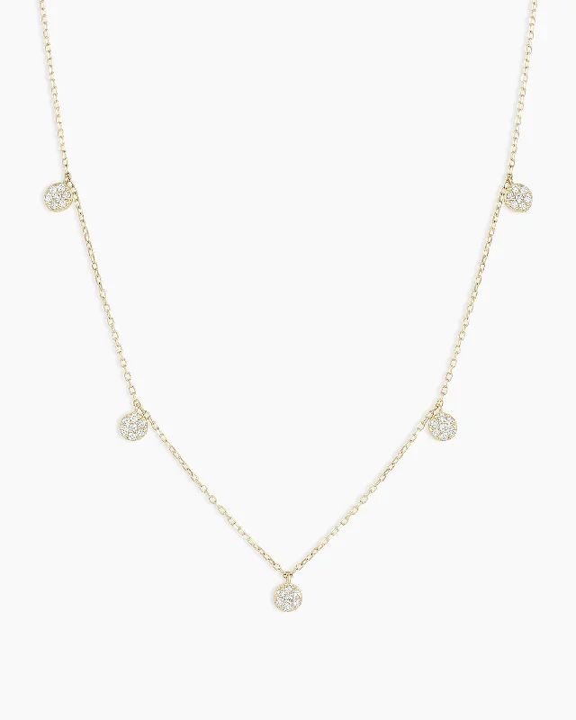 Women’s moonstone necklaces-Diamond Pavé Flutter Necklace