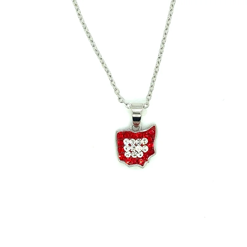 Women’s luxury pendant necklaces-State of Ohio Pendant