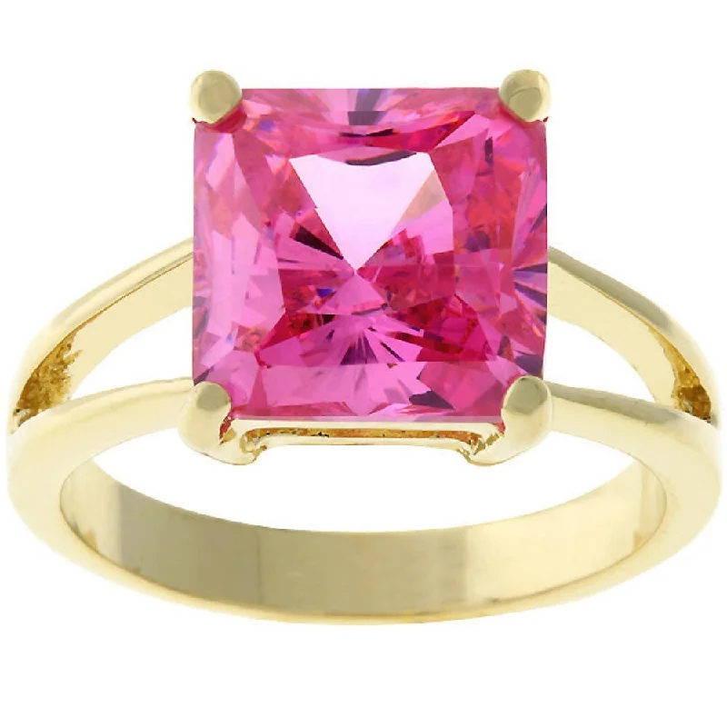 Women’s emerald engagement rings-Pink C'Este Di Amore Ring