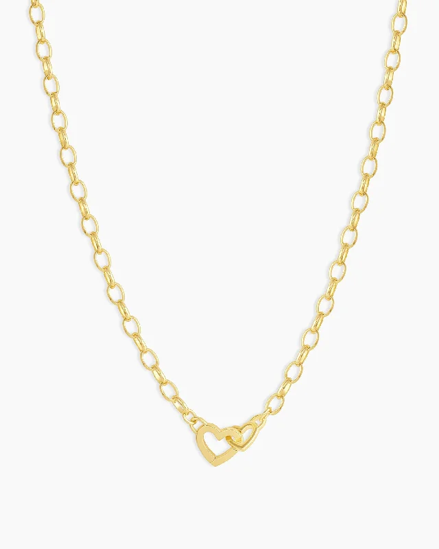 Women’s boho necklaces-Parker Heart Mini Necklace