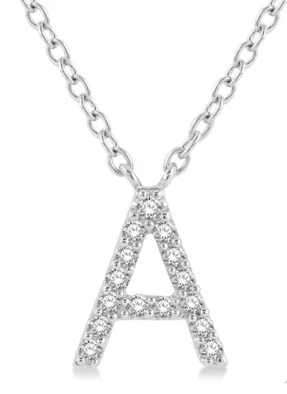 Women’s custom-made necklaces-Initial Diamond Pendant