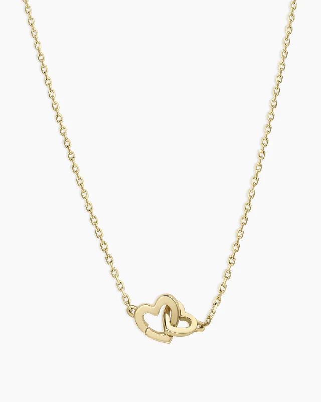 Women’s choker necklaces-14k Gold Parker Heart Necklace