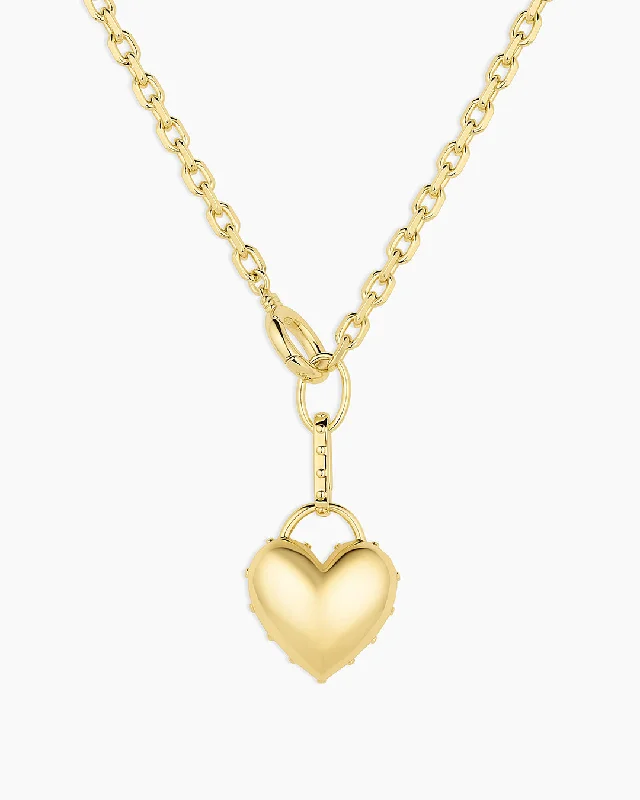 Women’s lucky charm necklaces-Asher Heart Necklace